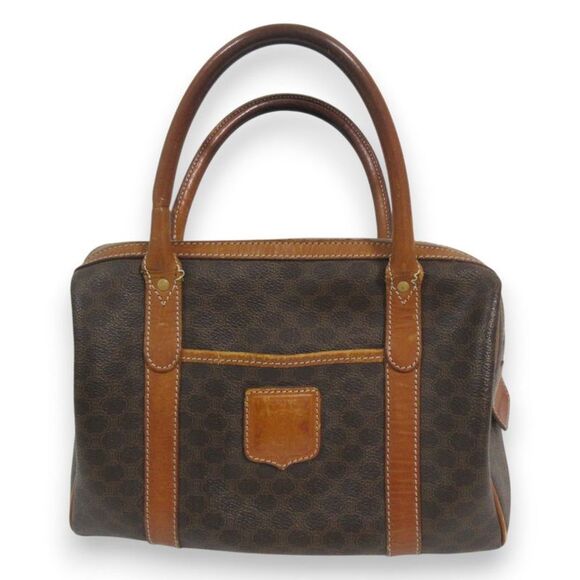 Celine Macadam Leather Boston Bag - Picture 1 of 10